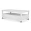 Point Breeze - Table basse à 2 tiroirs avec roulettes - Blanc frais avec finition glacis gris doux