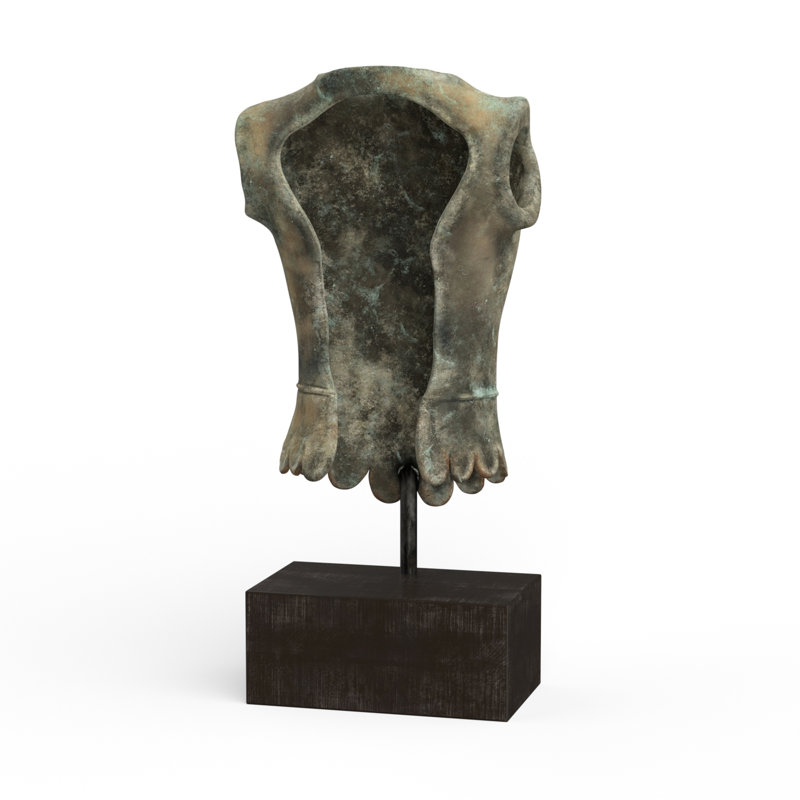 Brutus Bust - Concrete Finish on Resin with Iron Base