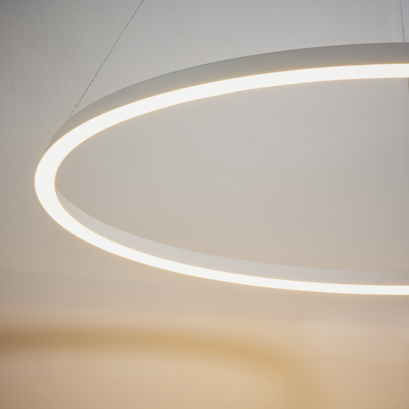 Maryam 1 - Light Geometric LED Pendant, White
