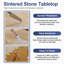 23.62" Sintered Stone Dining Table Top 23.62 in. L x 23.62 in. W Stone Edge Table Top