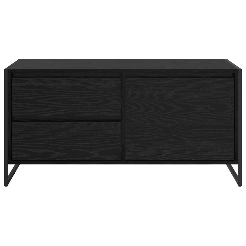 Unfinished TV Stand for TVs up to 43", Black Oak