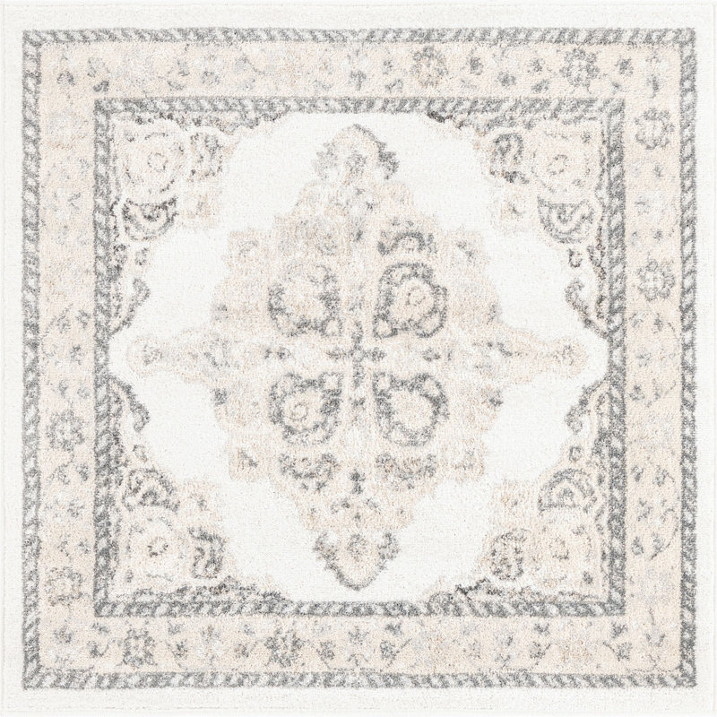 Makay Oriental Indoor Rug, Square 4'