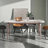 Eniel Rectangular Oval Sintered Stone Kitchen Dining Table With 4 Black Metal Legs-2069695505-2069695511-2070662529