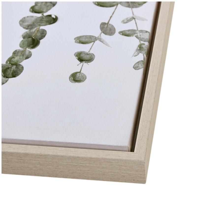 Ensemble de décoration murale en toile encadrée 2 pièces Eucalyptus