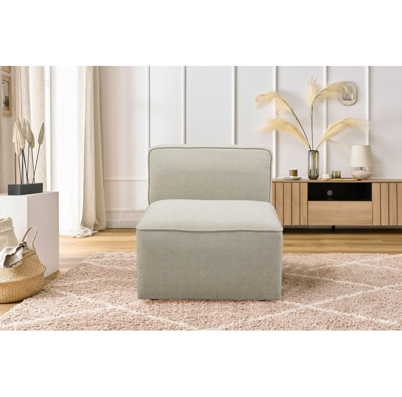 Allyssia Upholstered Accent Chair, Cream