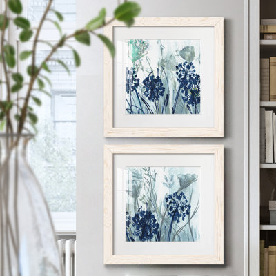" Indigo Field I " 2 Piece Art Color Photography Print