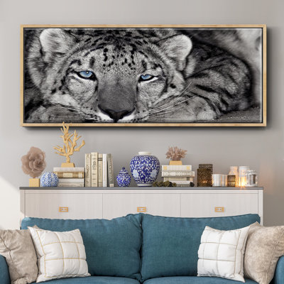 Snow Leopard Sanctuary- Framed Canvas