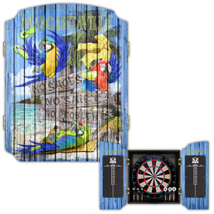 Winmau Blade 6 Dart Board + Aluminium Dartboard Cabinet + Darts Man Cave  Gift