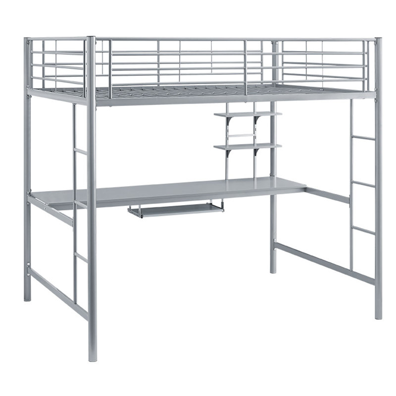 Elita Kids Full Loft Bed, Silver