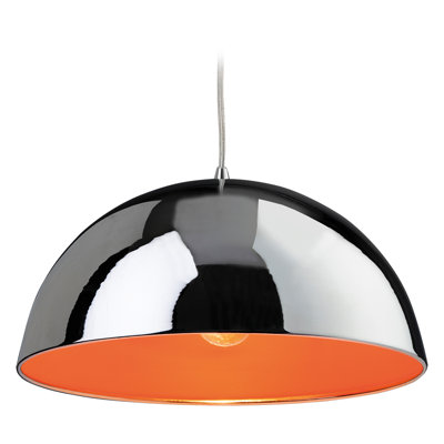 BISTRO 1 - Light Chrome Dome Pendant