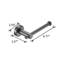 Porte-papier hygiénique mural en aluminium gris pistolet-119559656