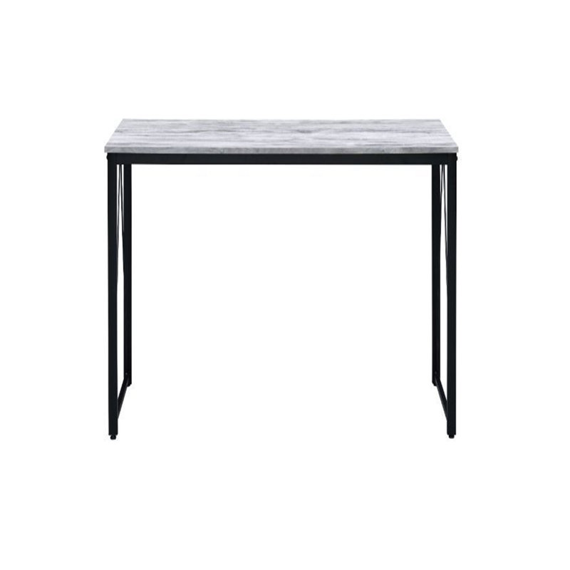Fey Rectangular Writing Desk, 28" H x 47" W x 18" D, White