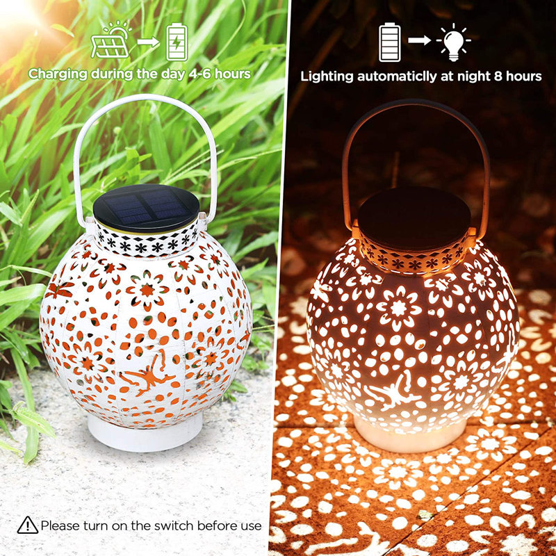 6.7'' Solar Powered Integrated LED Outdoor Lantern
