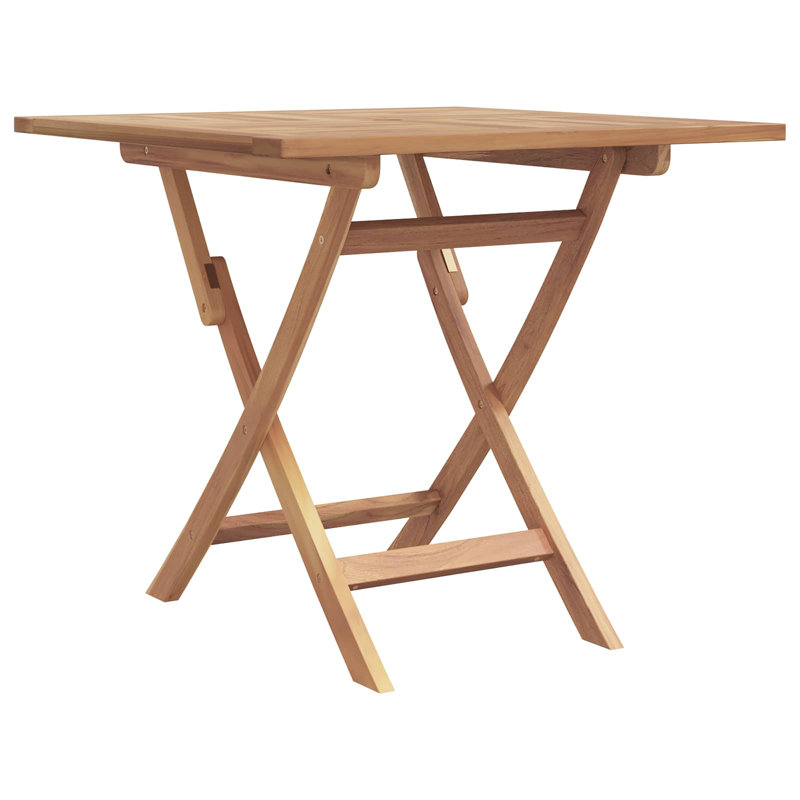 2 - Person Wood Patio Dining Set with Rectangular Table , Cushions Included