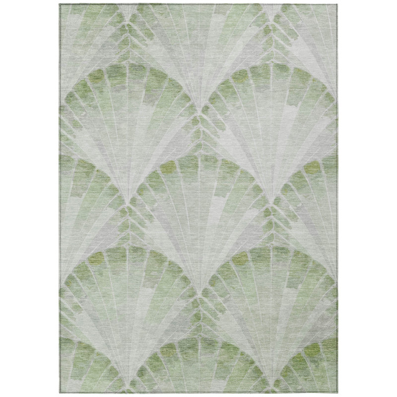 Machine Washable Indoor/Outdoor Lanphear ACN2401 Coastal Rug, Rectangle 5' x 7'6"