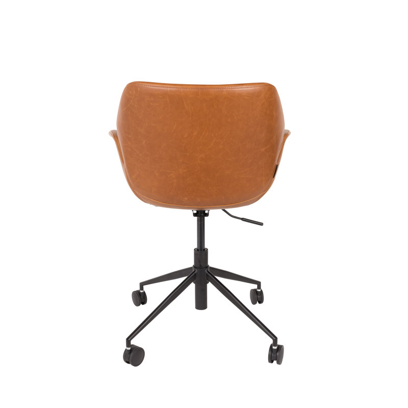 Nikki Swivel Task Chair, Brown