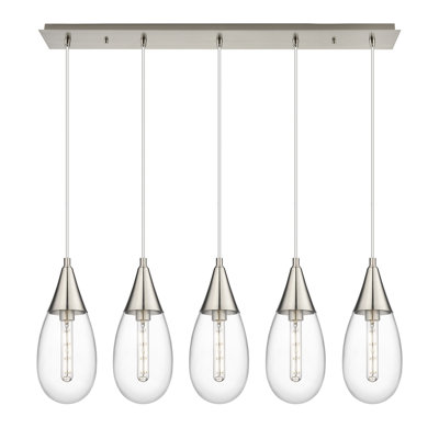 Luminaire suspendu grappe à 5 lumières Rameriz