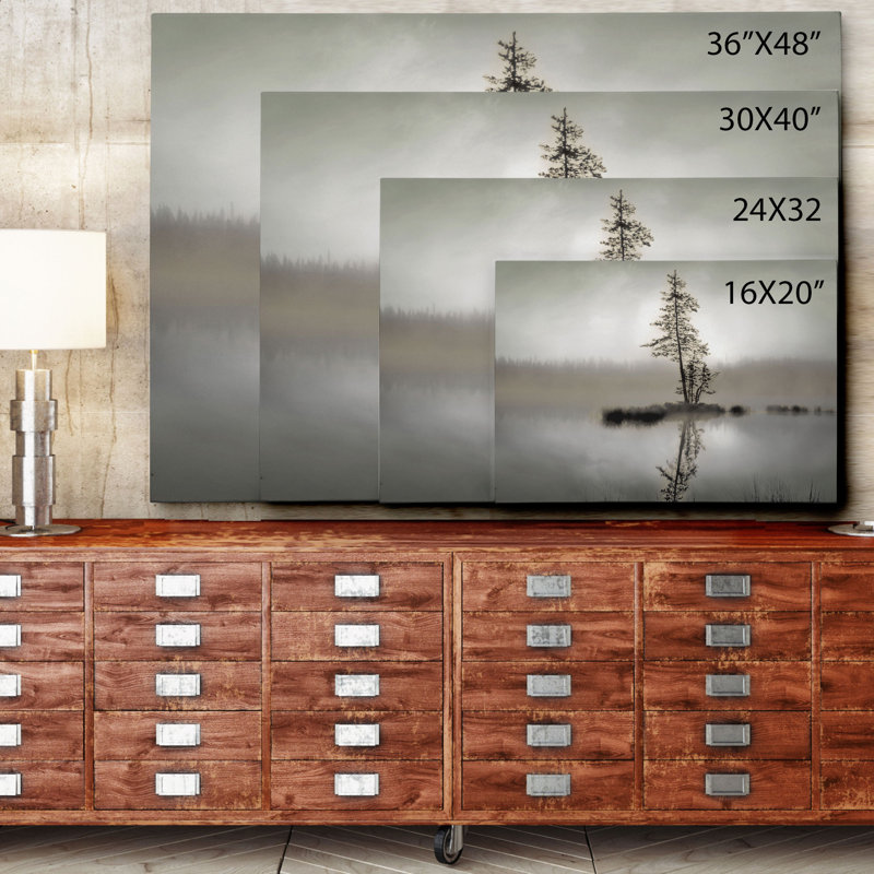 « aube reflection » par denis frates, reproduction de photo sur toile tendue, H 30 po x l 40 po x P 1,5 po