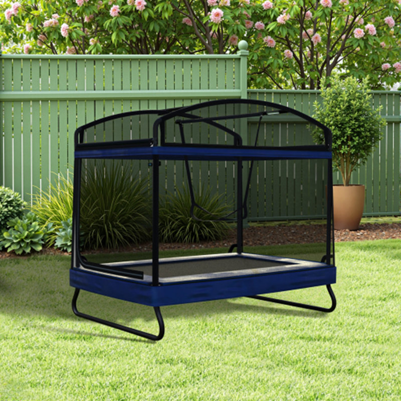 4*6ft trampoline with guard net+swing