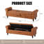 Faux Leather Upholstered Storage Bench