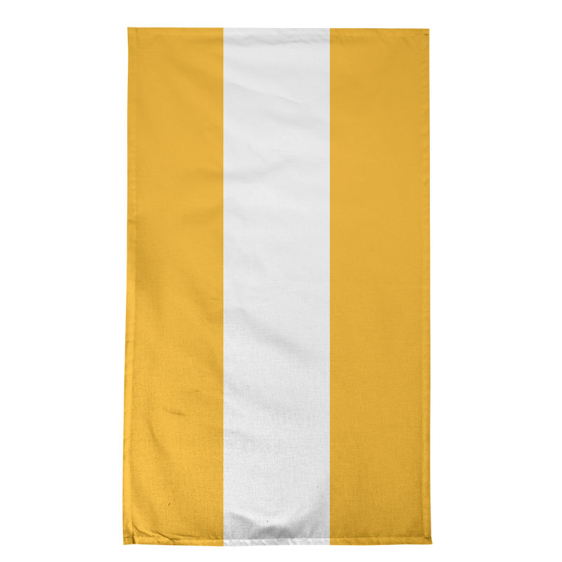 Stripe Tea Towel Kitchen Towel, Cotton, Gold/White/Gold Los Angeles Basketball