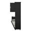 Armoire de salle de bain haute avec panier à linge, armoire autoportante avec portes, panier à linge inclinable avec rangement-458146144