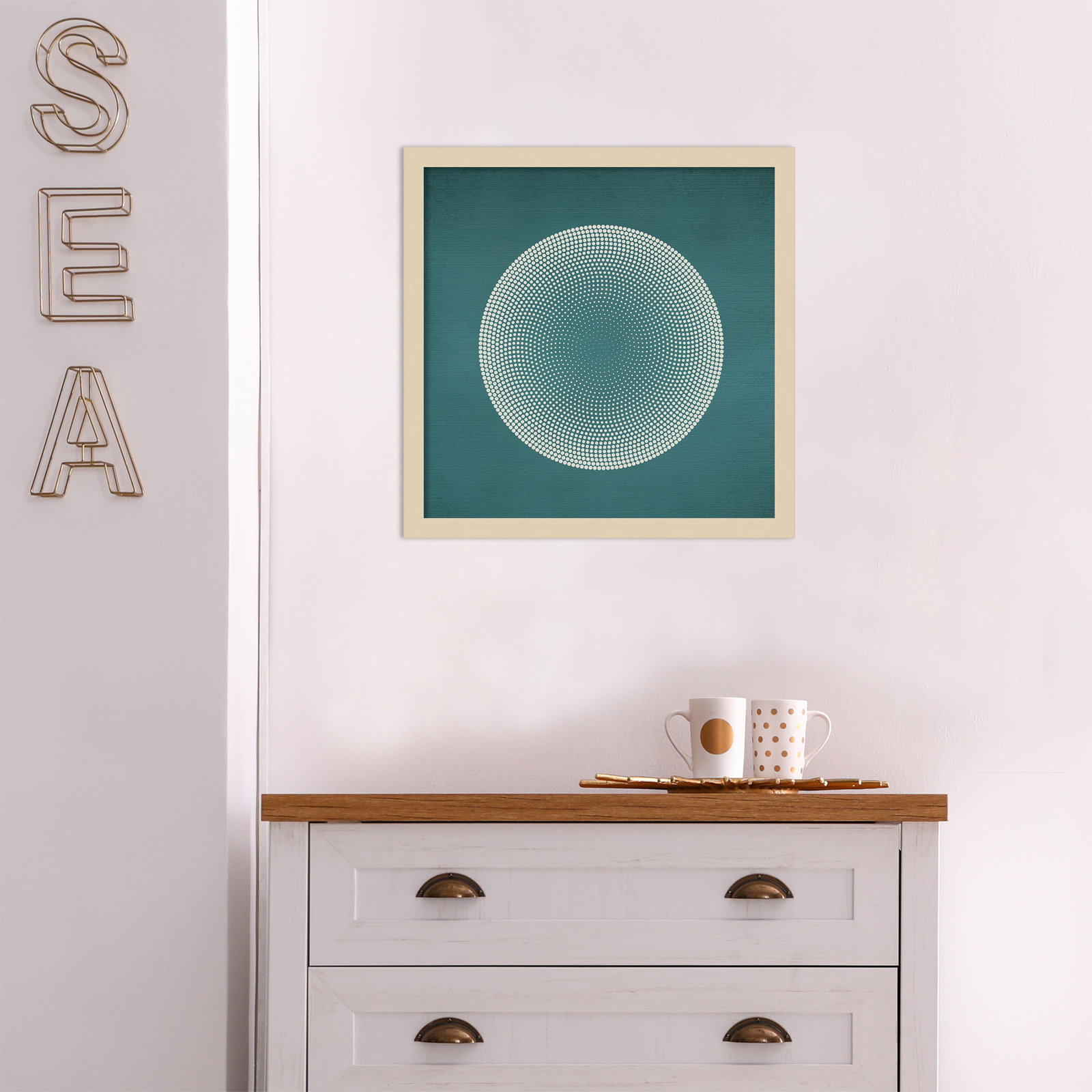 Circles by Incado, Brown, 17" H x 17" W x 1" D