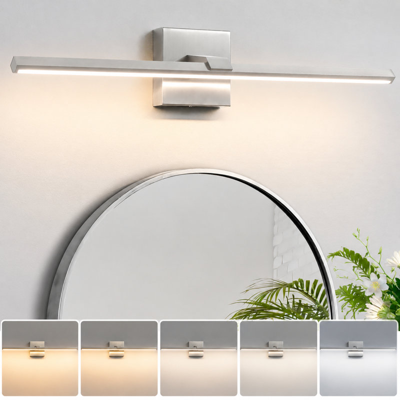 24" Dimmable LED Bath Bar 5cct, Brushed Nickel