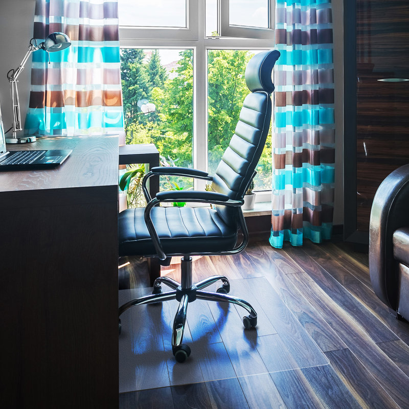 Floortex Ultimat Polycarbonate Corner Workstation Chair Mat for Hard Floor - 48" x 60"