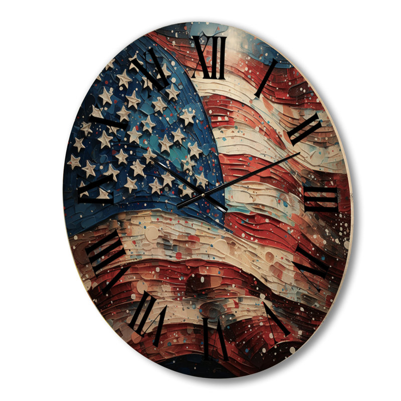 Horloge murale en bois massif Antiqua, Moyenne