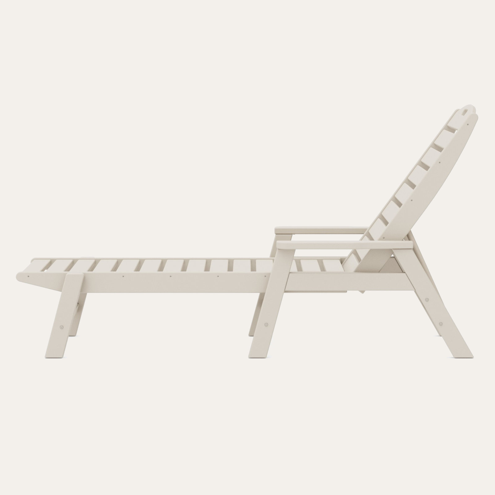 POLYWOOD® Nautical 27" Patio Chaise Lounge, Sand