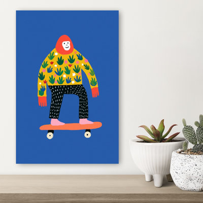 «Skating Gorilla», impression d'art urbain moderne et ludique