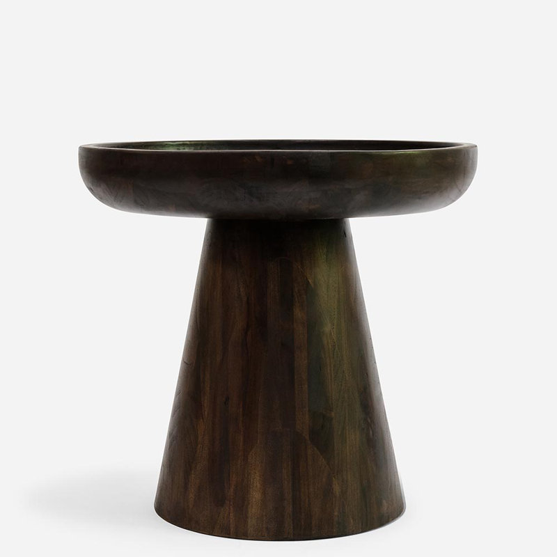 Batea Solid Wood End Table, Coffee