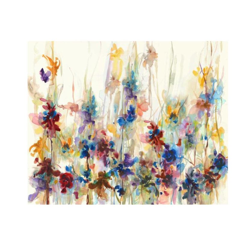 Spring Drops I Print by Sara Brown, Outdoor, 24" H x 30" W x 1.5" D