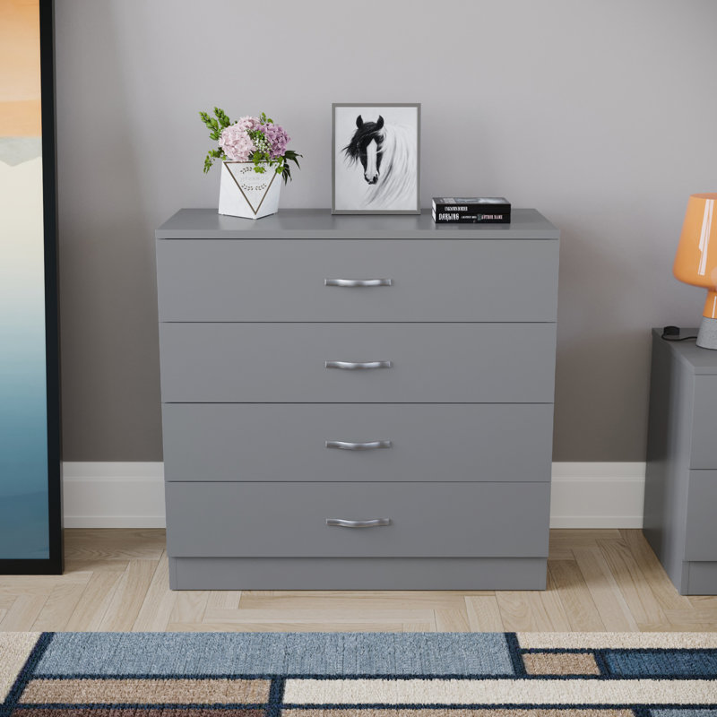 Maybery 4 Drawer Chest, Grey