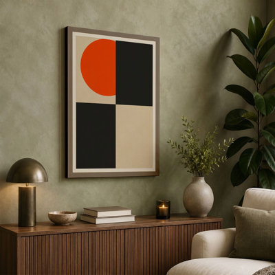 Study in Four Geometric - Wrapped Canvas