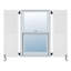 Plateau à persiennes et panneau surélevé Atlantic Architectural, paire de volets combinés-36953026-36953006-36952989