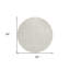 Tapis ivoire rond 8 po