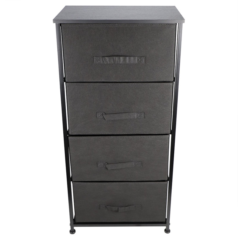 Commode de rangement 4 tiroirs , Noir
