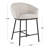 Upholstered Counter Stool with Metal Frame-73199961