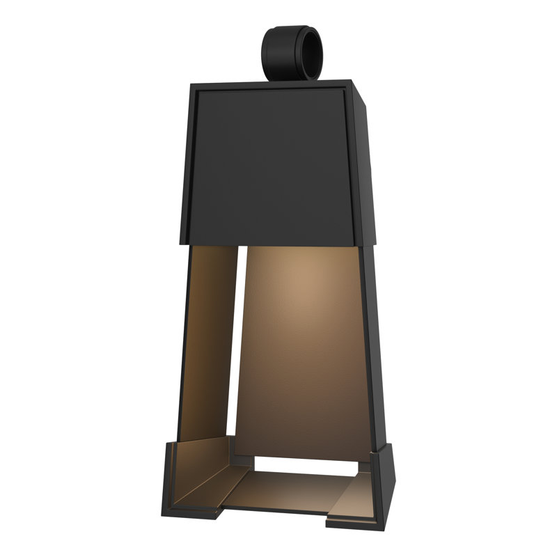 Revere Steel Wall Light, 19.1" H x 9.4" W x 4" D, Coastal Black, Coastal Black