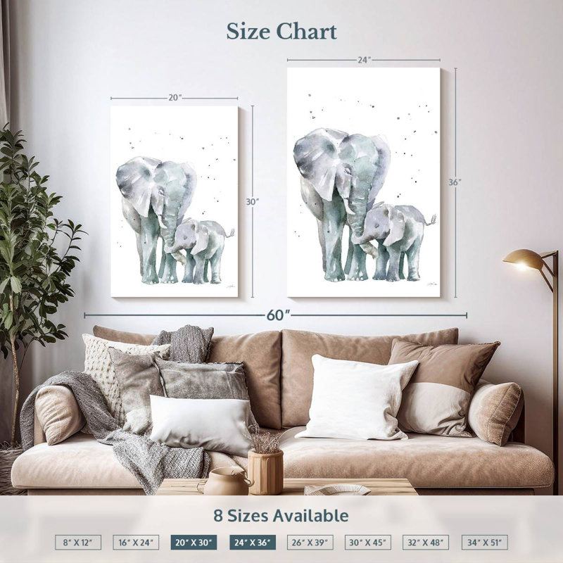 Brampt Mama Elephant, 36" H x 24" W