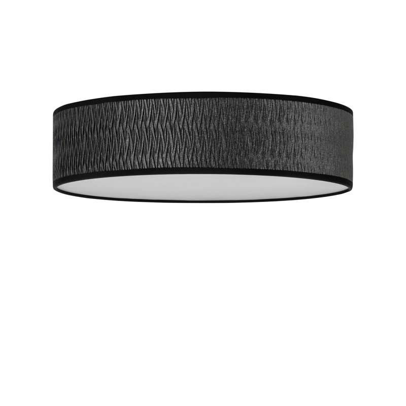 Once Fabric Flush Mount, Black