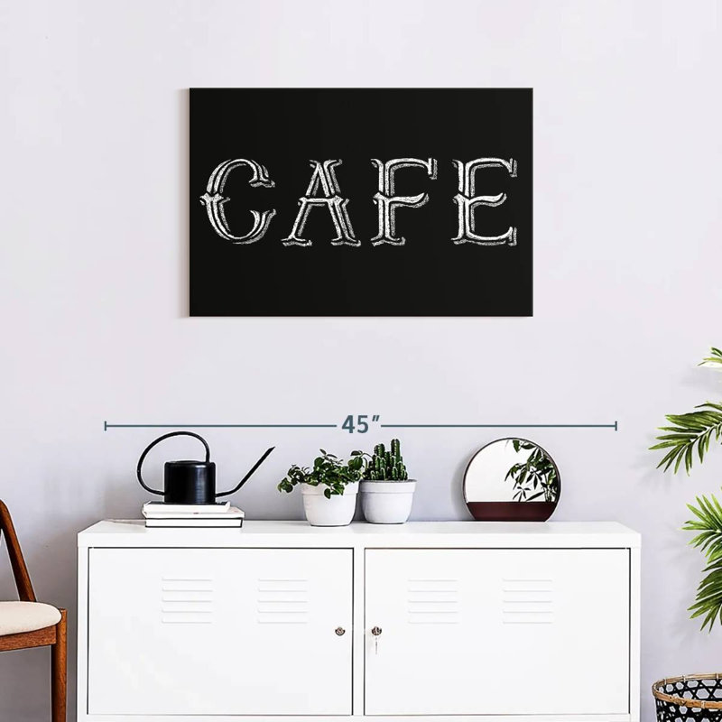 Tergel Blackboard Cafe Typography, 20" H x 30" W