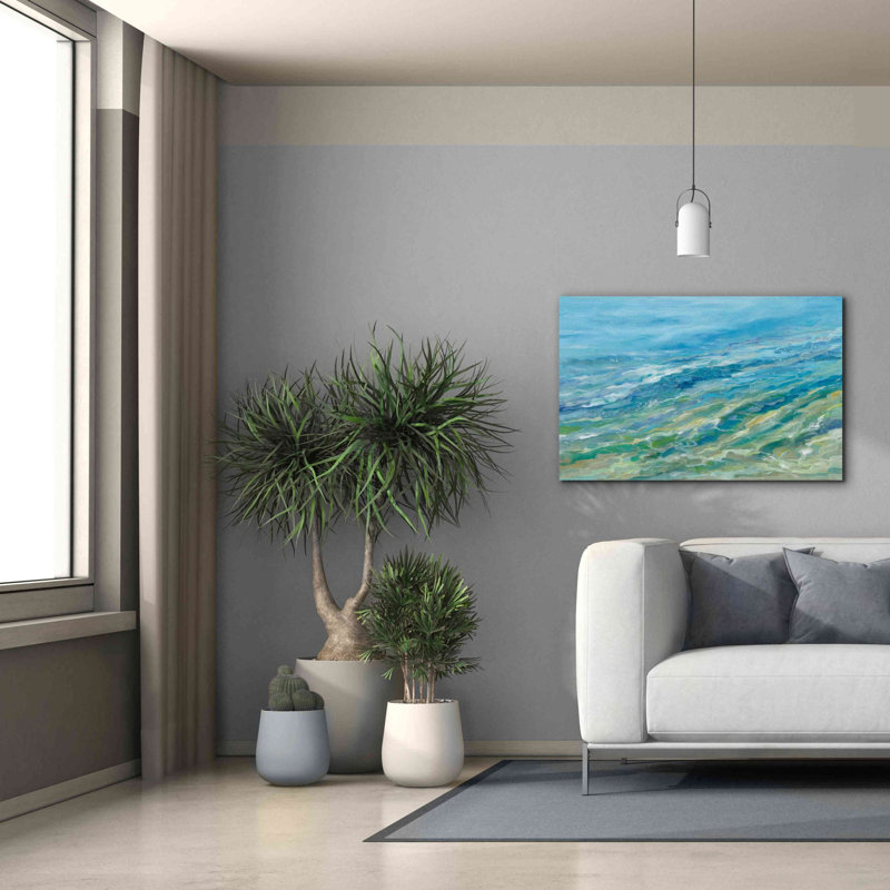 «Seabed» par Silvia Vassileva, art mural sur toile, H 26 po x l 40 po x P 1,5 po