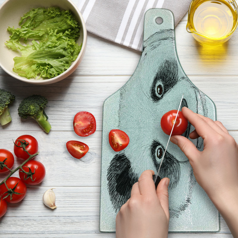 Planche à découper en verre trempé Ambesonne