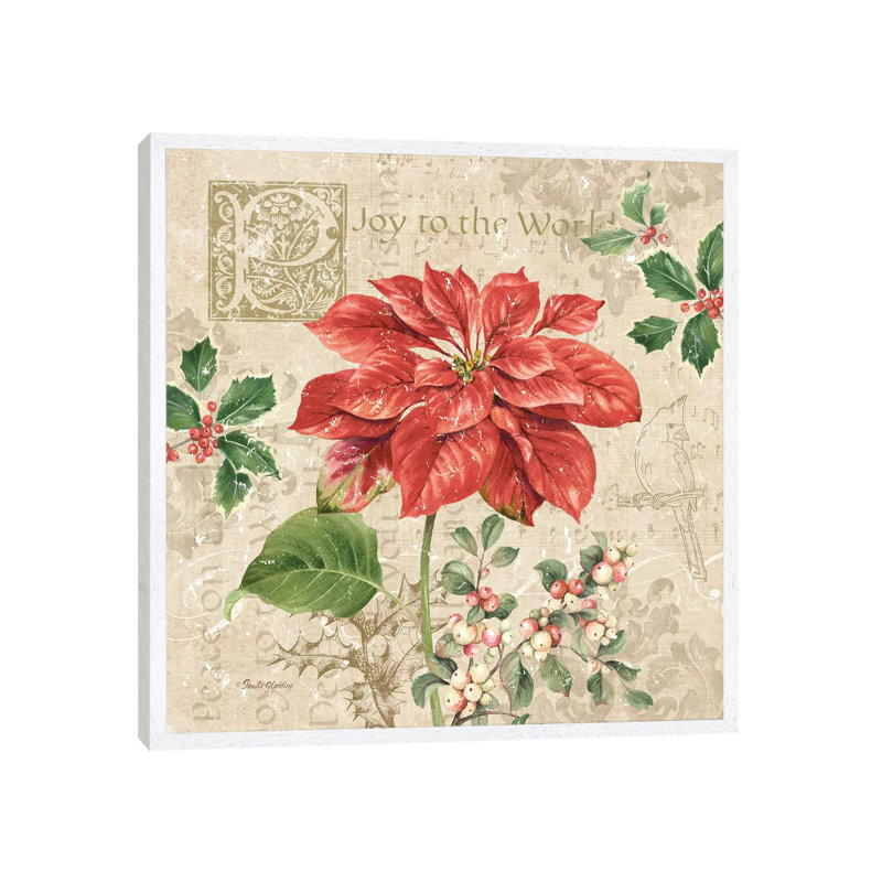 Christmas Trail IV by Pamela Gladding - Print on Canvas, White Framed, 66.04 cm H x 66.04 cm W