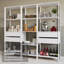  Armoire de rangement pour garde-manger avec 4 tiroirs et tablettes ouvertes L 78 po-1748084254