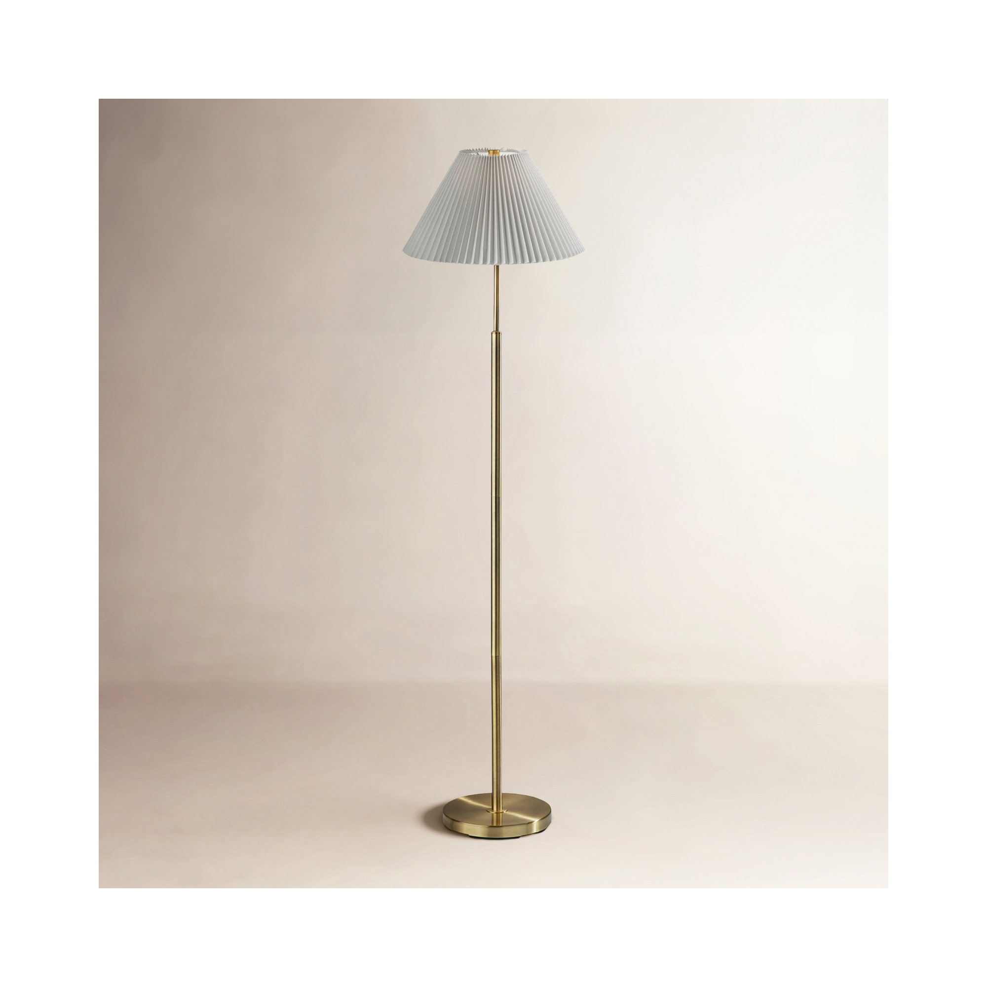 Otto 60.75'' Floor Lamp, Antique Brass
