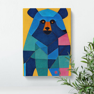 Geometric Bear No.4 Abstract - Wall Art